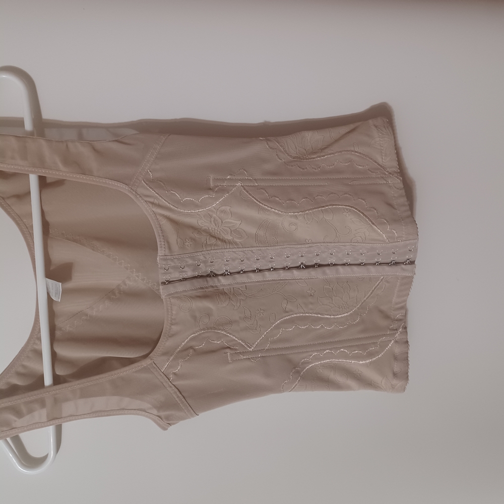Elegant Beige Embroidered Women's Top